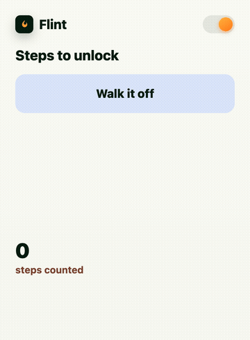 Step challenge animation